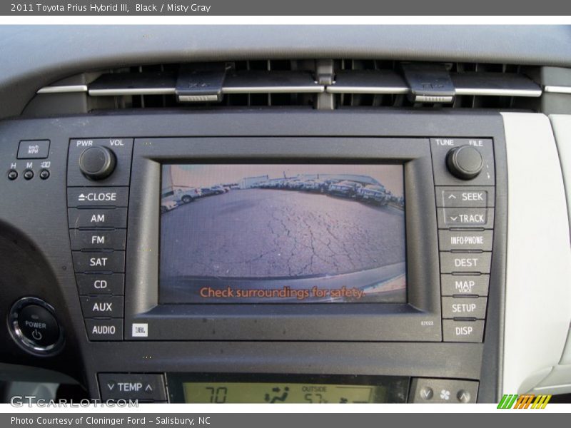 Black / Misty Gray 2011 Toyota Prius Hybrid III