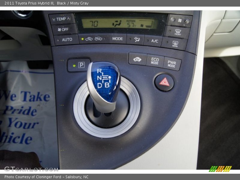 Black / Misty Gray 2011 Toyota Prius Hybrid III