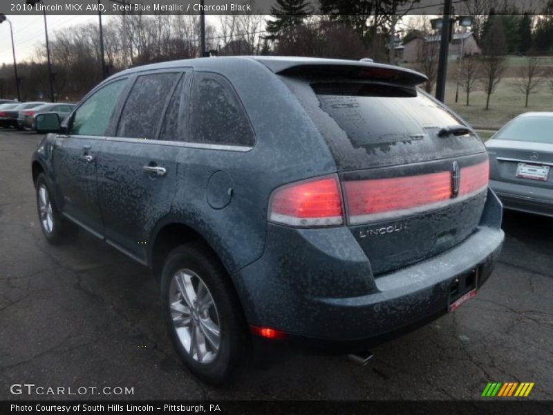 Steel Blue Metallic / Charcoal Black 2010 Lincoln MKX AWD