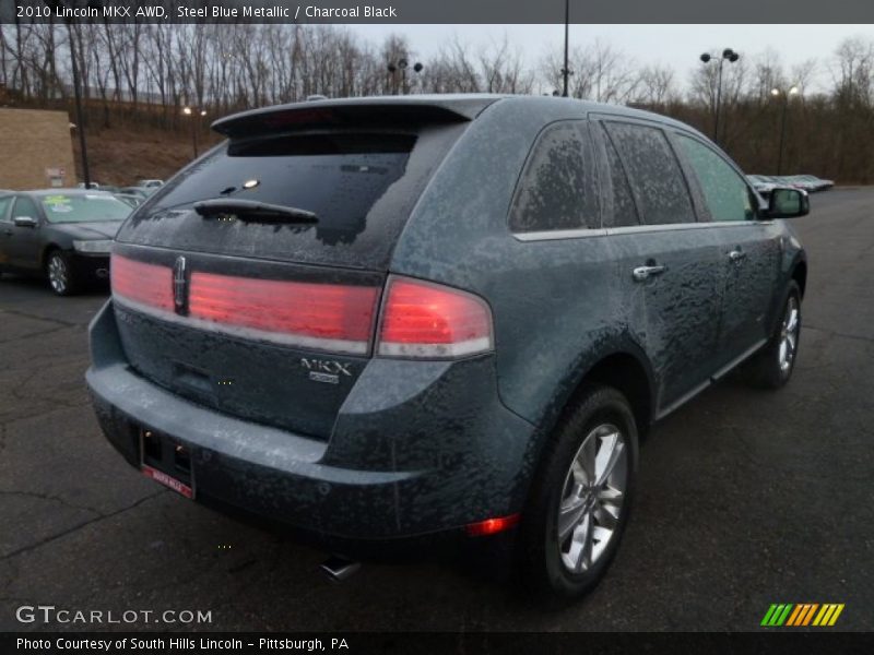 Steel Blue Metallic / Charcoal Black 2010 Lincoln MKX AWD