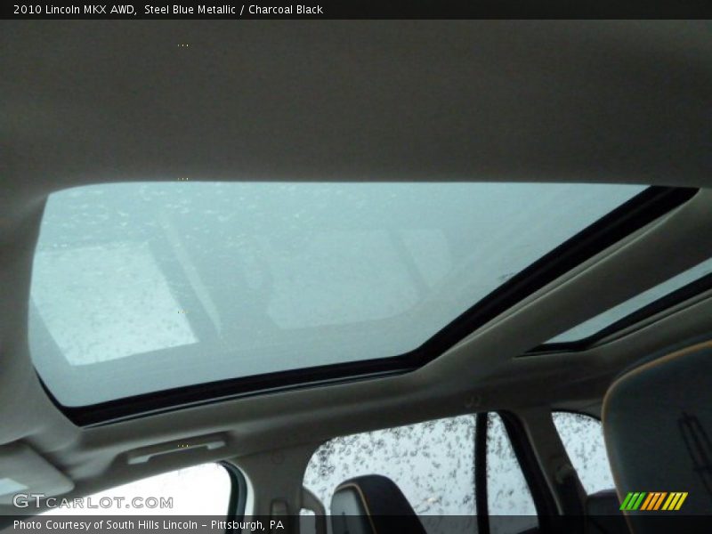 Steel Blue Metallic / Charcoal Black 2010 Lincoln MKX AWD