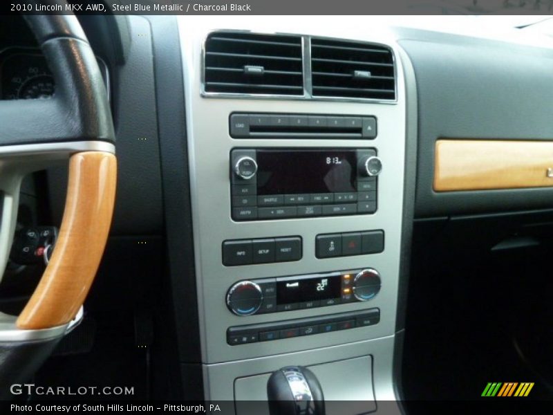 Steel Blue Metallic / Charcoal Black 2010 Lincoln MKX AWD