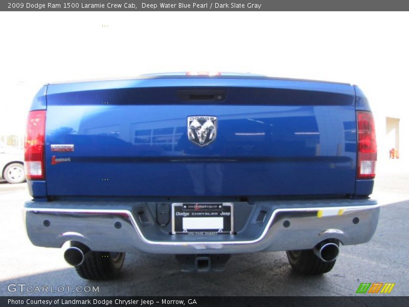 Deep Water Blue Pearl / Dark Slate Gray 2009 Dodge Ram 1500 Laramie Crew Cab