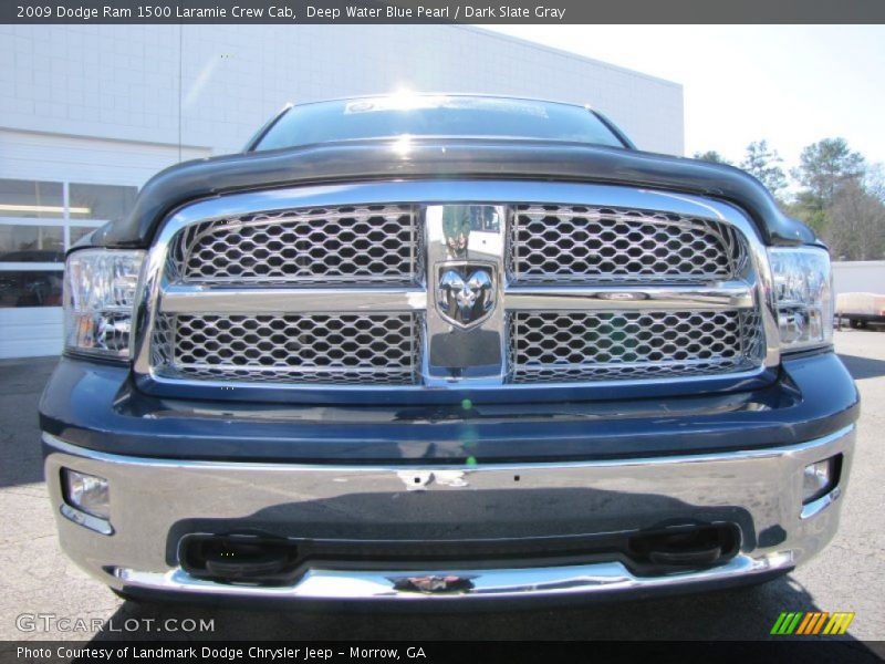Deep Water Blue Pearl / Dark Slate Gray 2009 Dodge Ram 1500 Laramie Crew Cab