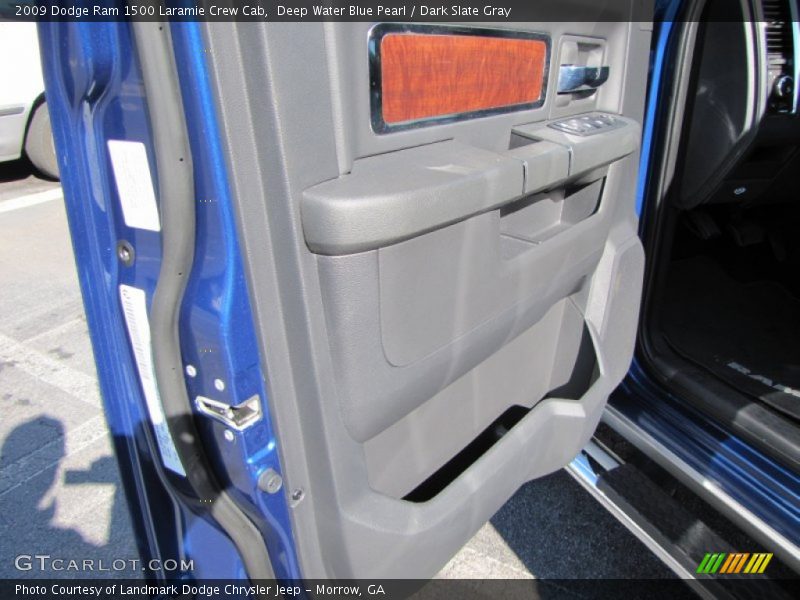 Deep Water Blue Pearl / Dark Slate Gray 2009 Dodge Ram 1500 Laramie Crew Cab