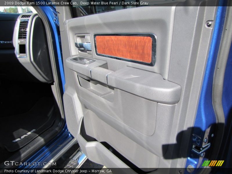 Deep Water Blue Pearl / Dark Slate Gray 2009 Dodge Ram 1500 Laramie Crew Cab