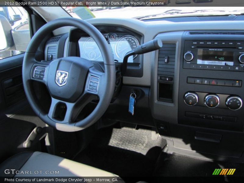 Bright White / Dark Slate/Medium Graystone 2012 Dodge Ram 2500 HD ST Regular Cab