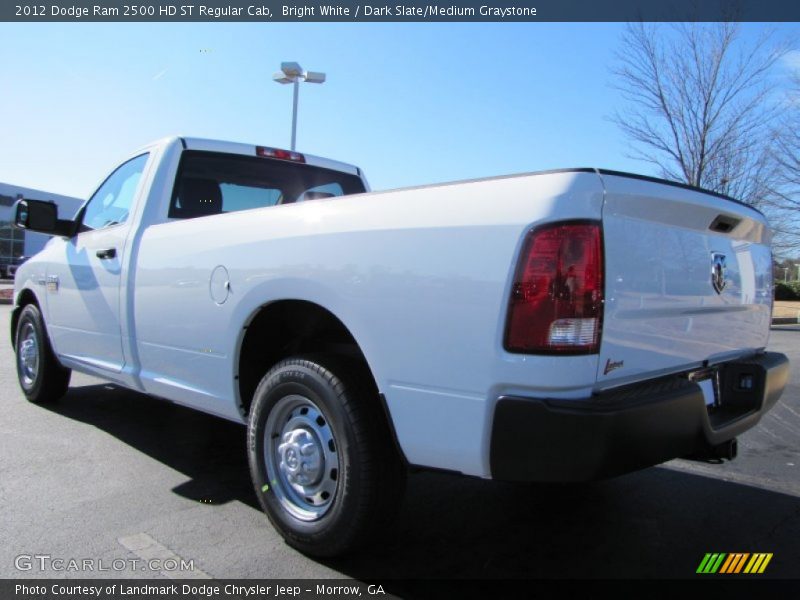 Bright White / Dark Slate/Medium Graystone 2012 Dodge Ram 2500 HD ST Regular Cab