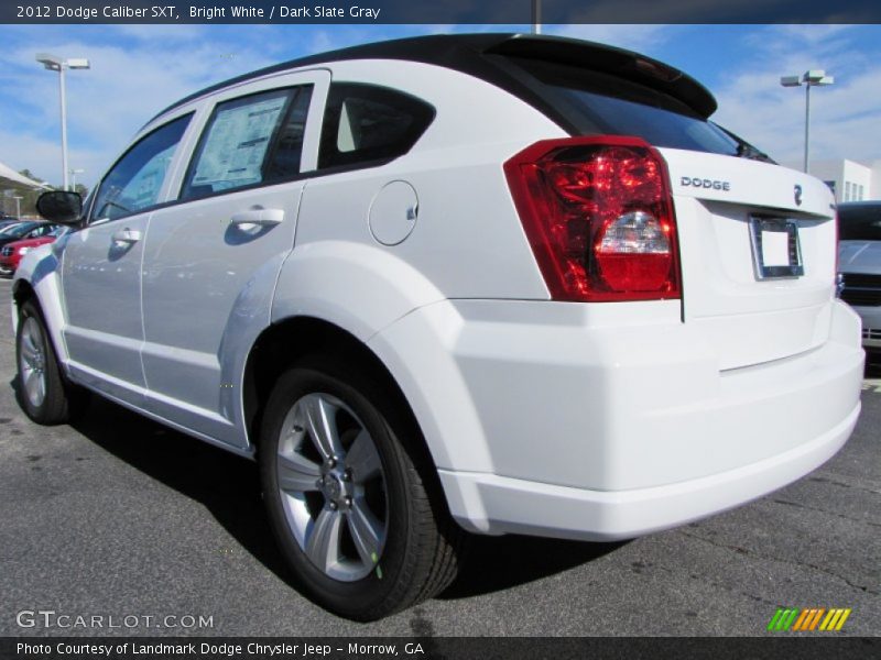 Bright White / Dark Slate Gray 2012 Dodge Caliber SXT