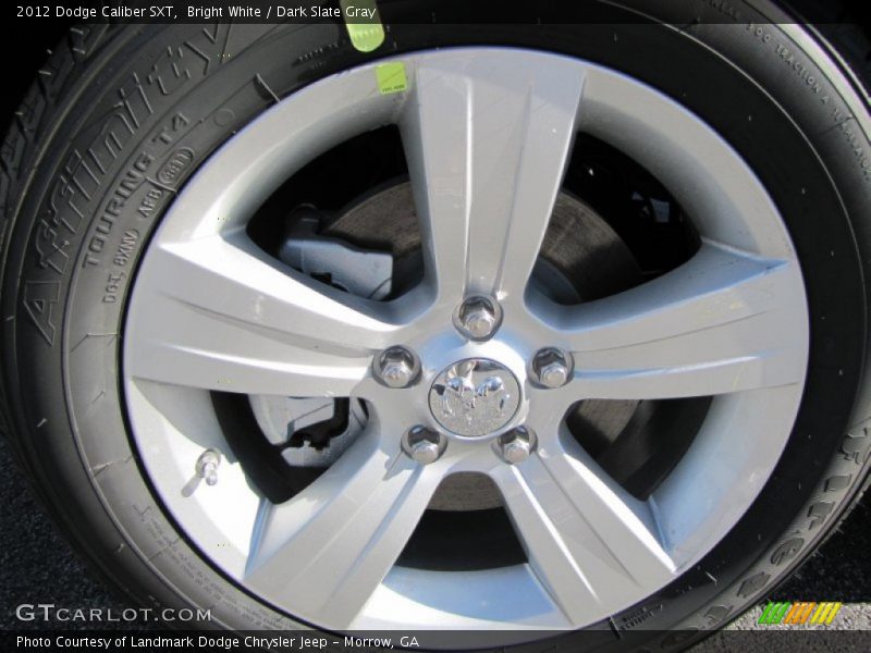 Bright White / Dark Slate Gray 2012 Dodge Caliber SXT