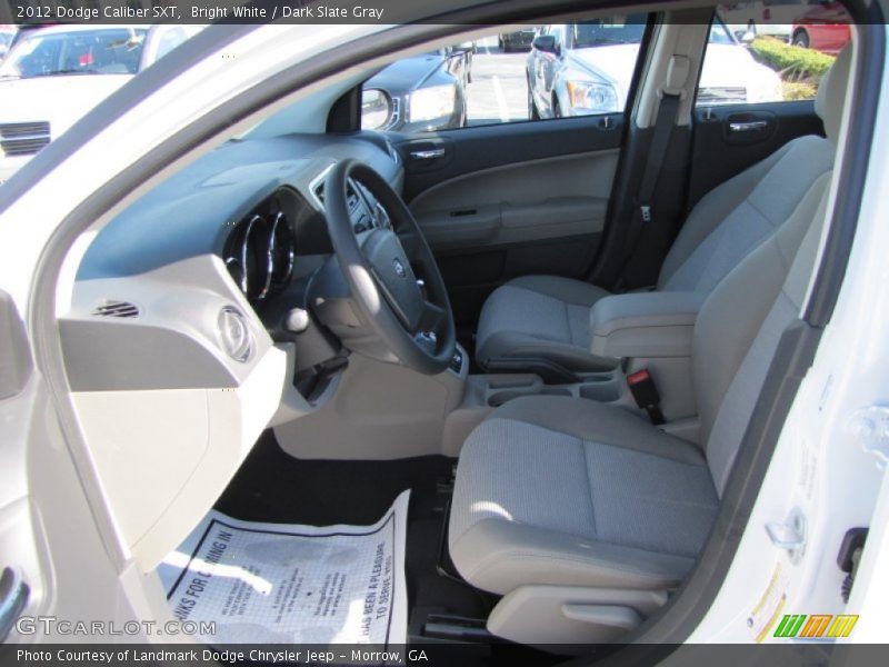 Bright White / Dark Slate Gray 2012 Dodge Caliber SXT