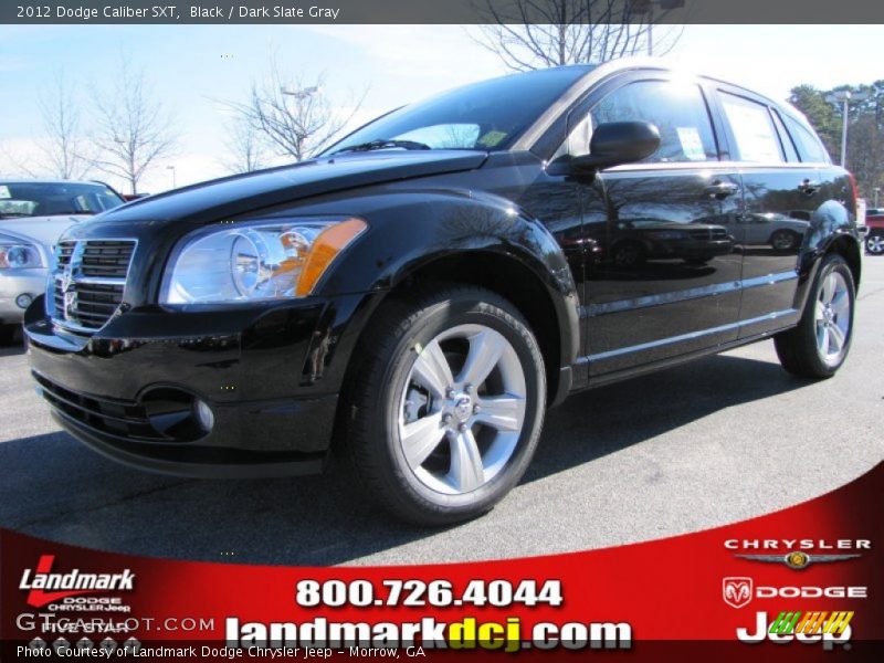 Black / Dark Slate Gray 2012 Dodge Caliber SXT