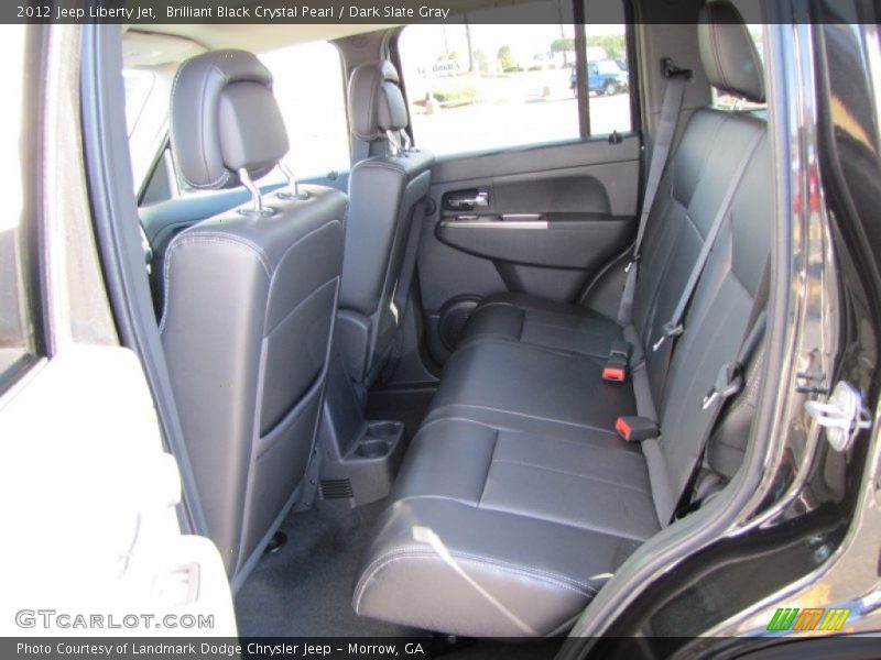 Brilliant Black Crystal Pearl / Dark Slate Gray 2012 Jeep Liberty Jet