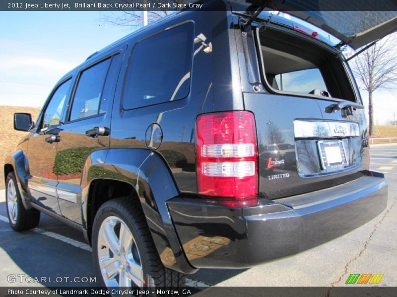 Brilliant Black Crystal Pearl / Dark Slate Gray 2012 Jeep Liberty Jet