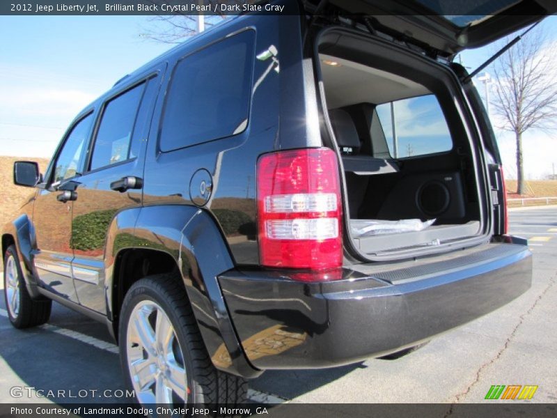 Brilliant Black Crystal Pearl / Dark Slate Gray 2012 Jeep Liberty Jet