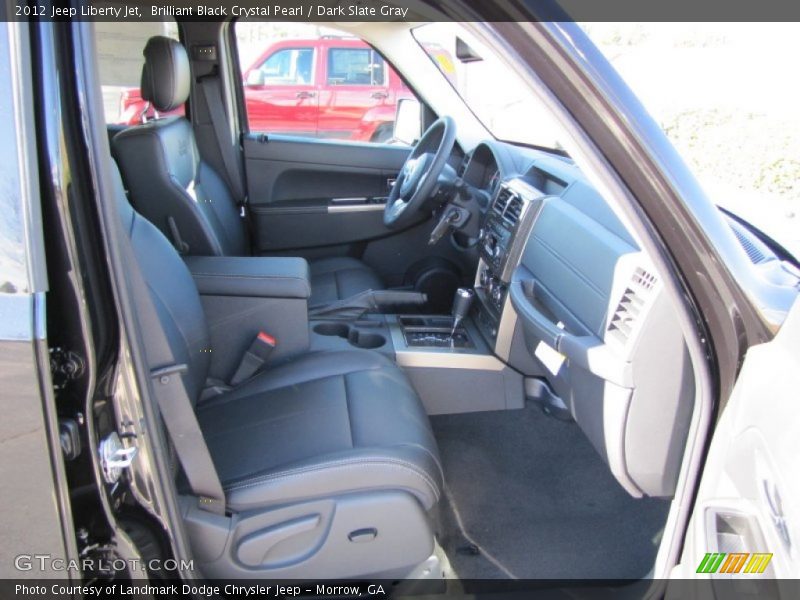 Brilliant Black Crystal Pearl / Dark Slate Gray 2012 Jeep Liberty Jet