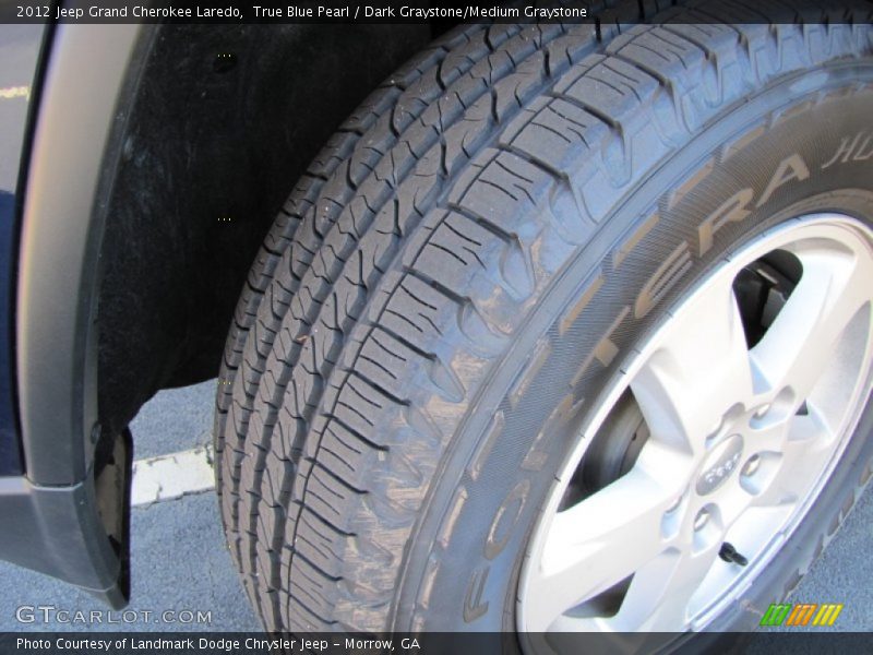 True Blue Pearl / Dark Graystone/Medium Graystone 2012 Jeep Grand Cherokee Laredo