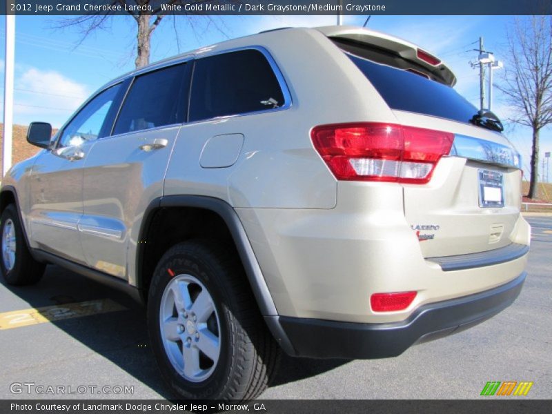 White Gold Metallic / Dark Graystone/Medium Graystone 2012 Jeep Grand Cherokee Laredo