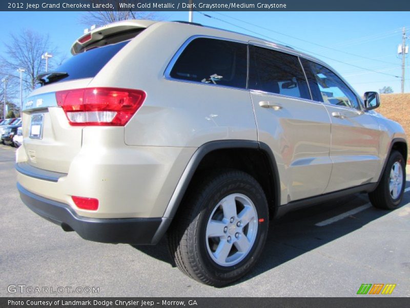 White Gold Metallic / Dark Graystone/Medium Graystone 2012 Jeep Grand Cherokee Laredo