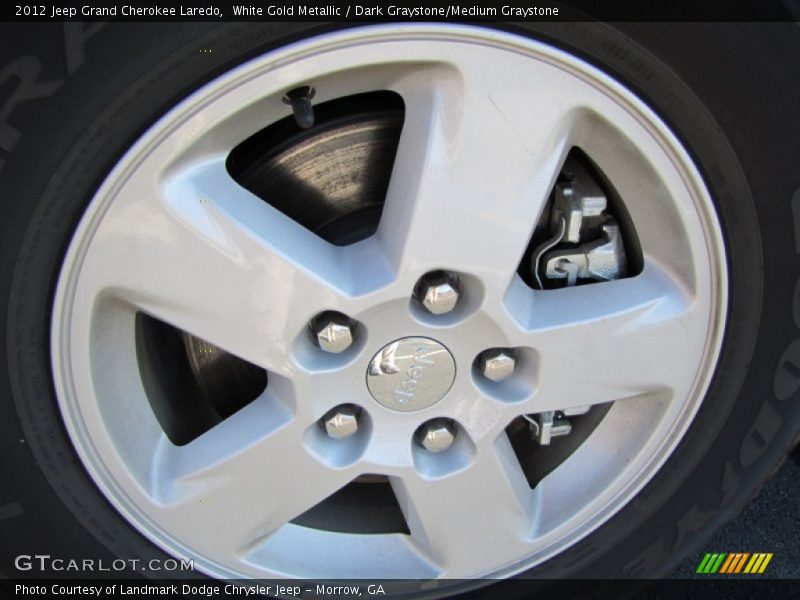 White Gold Metallic / Dark Graystone/Medium Graystone 2012 Jeep Grand Cherokee Laredo