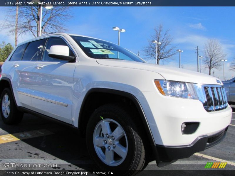 Stone White / Dark Graystone/Medium Graystone 2012 Jeep Grand Cherokee Laredo