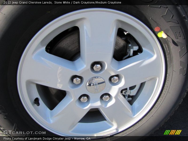 Stone White / Dark Graystone/Medium Graystone 2012 Jeep Grand Cherokee Laredo