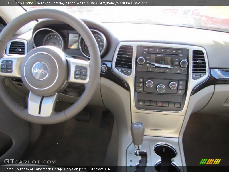 Stone White / Dark Graystone/Medium Graystone 2012 Jeep Grand Cherokee Laredo