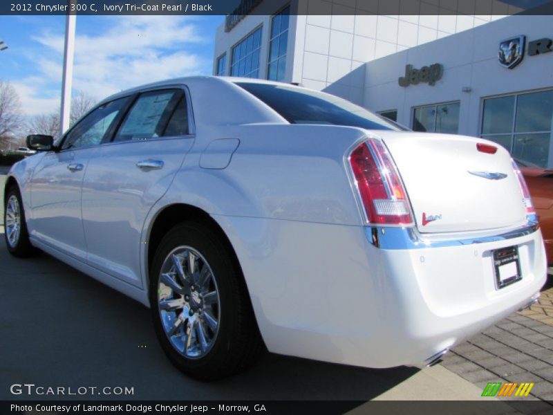 Ivory Tri-Coat Pearl / Black 2012 Chrysler 300 C