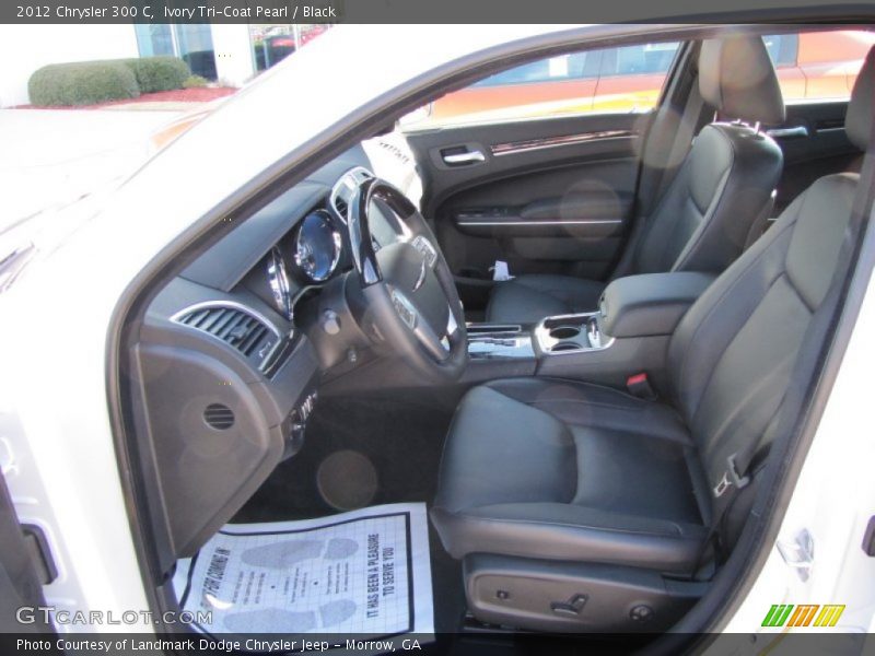 Ivory Tri-Coat Pearl / Black 2012 Chrysler 300 C