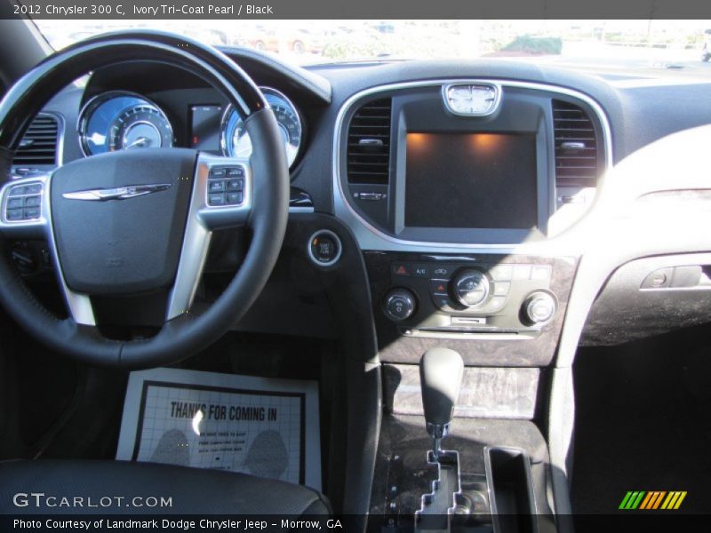 Ivory Tri-Coat Pearl / Black 2012 Chrysler 300 C