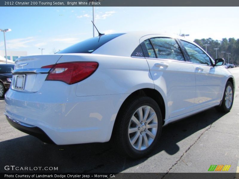 Bright White / Black 2012 Chrysler 200 Touring Sedan
