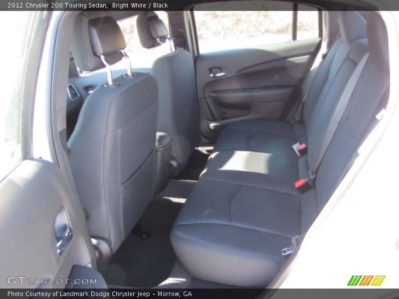 Bright White / Black 2012 Chrysler 200 Touring Sedan