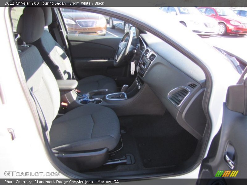 Bright White / Black 2012 Chrysler 200 Touring Sedan