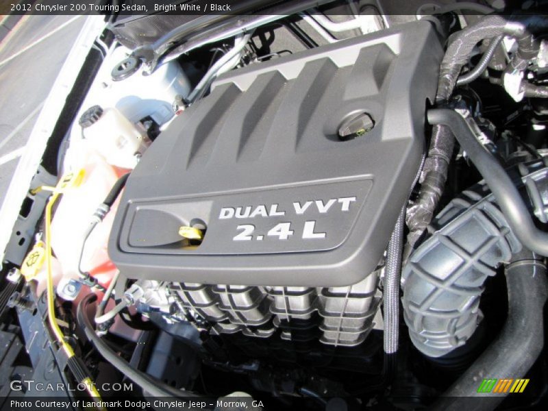 Bright White / Black 2012 Chrysler 200 Touring Sedan