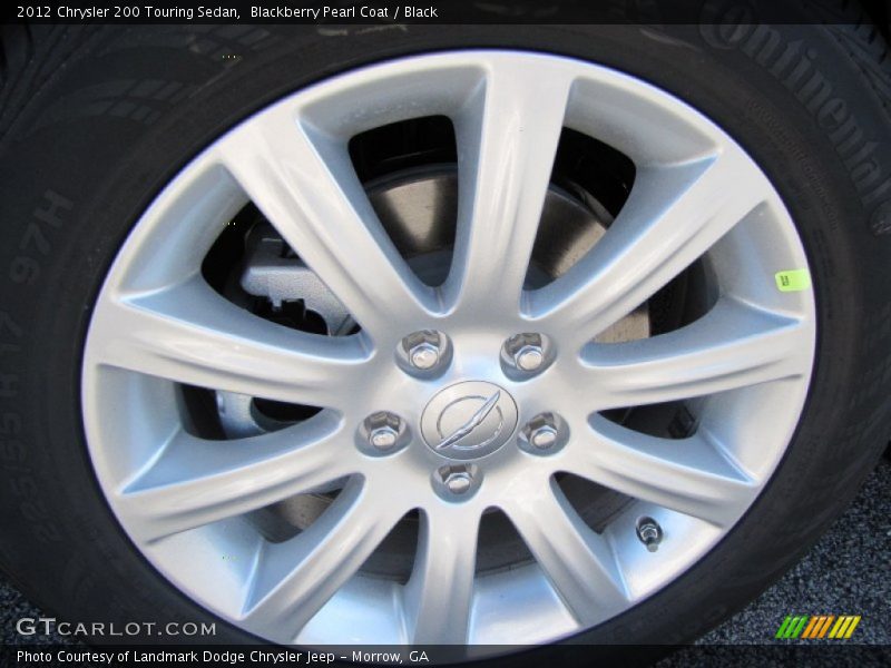 Blackberry Pearl Coat / Black 2012 Chrysler 200 Touring Sedan