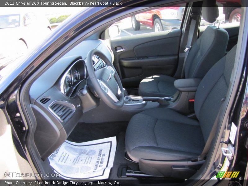 Blackberry Pearl Coat / Black 2012 Chrysler 200 Touring Sedan