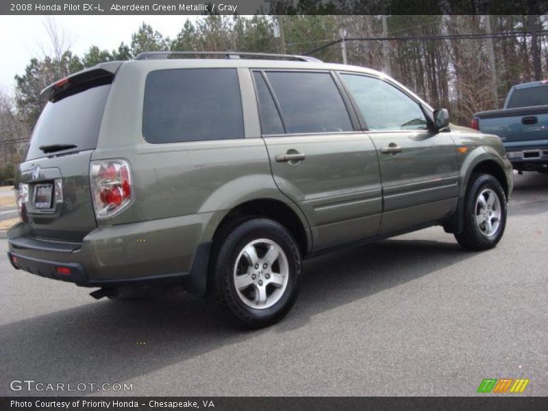 Aberdeen Green Metallic / Gray 2008 Honda Pilot EX-L