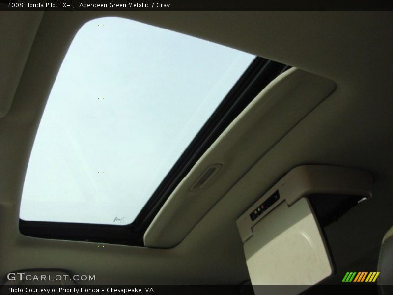 Aberdeen Green Metallic / Gray 2008 Honda Pilot EX-L