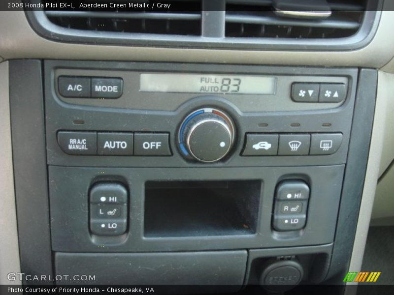 Aberdeen Green Metallic / Gray 2008 Honda Pilot EX-L