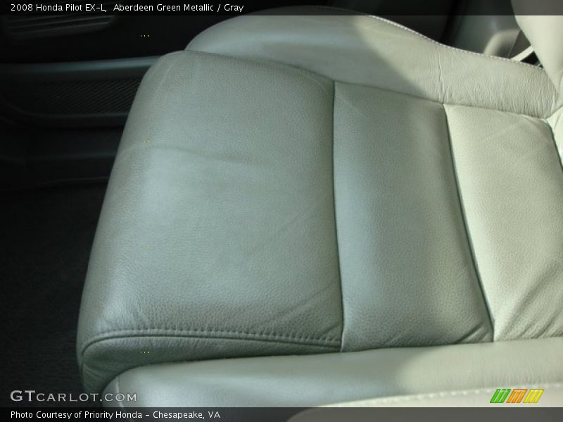 Aberdeen Green Metallic / Gray 2008 Honda Pilot EX-L