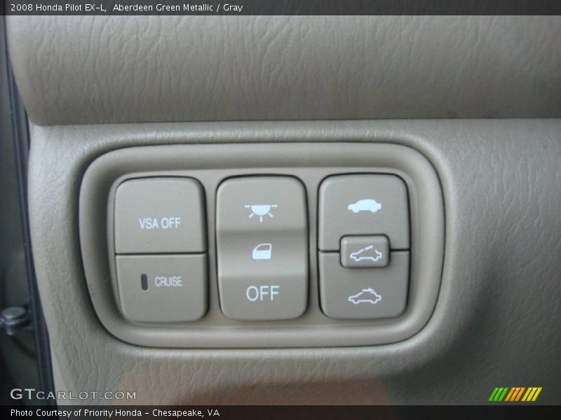 Aberdeen Green Metallic / Gray 2008 Honda Pilot EX-L