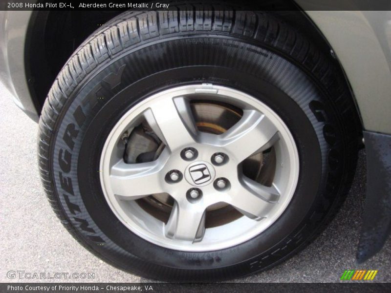 Aberdeen Green Metallic / Gray 2008 Honda Pilot EX-L