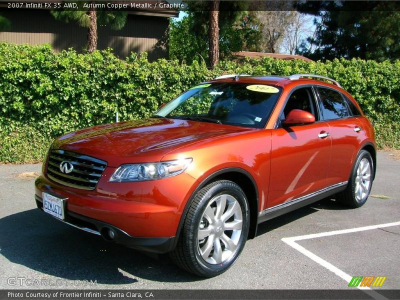 Autumn Copper Metallic / Graphite 2007 Infiniti FX 35 AWD