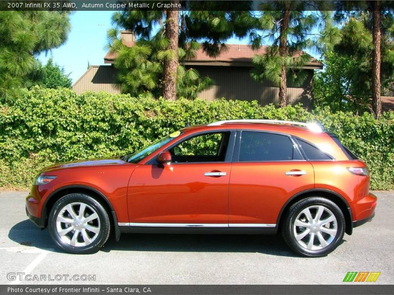 Autumn Copper Metallic / Graphite 2007 Infiniti FX 35 AWD