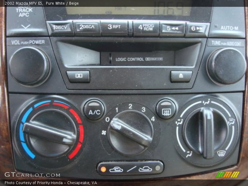 Controls of 2002 MPV ES