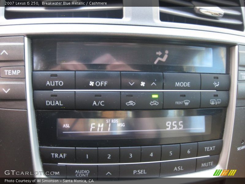 Breakwater Blue Metallic / Cashmere 2007 Lexus IS 250