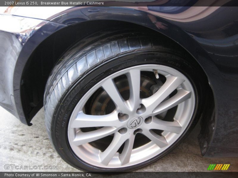 Breakwater Blue Metallic / Cashmere 2007 Lexus IS 250