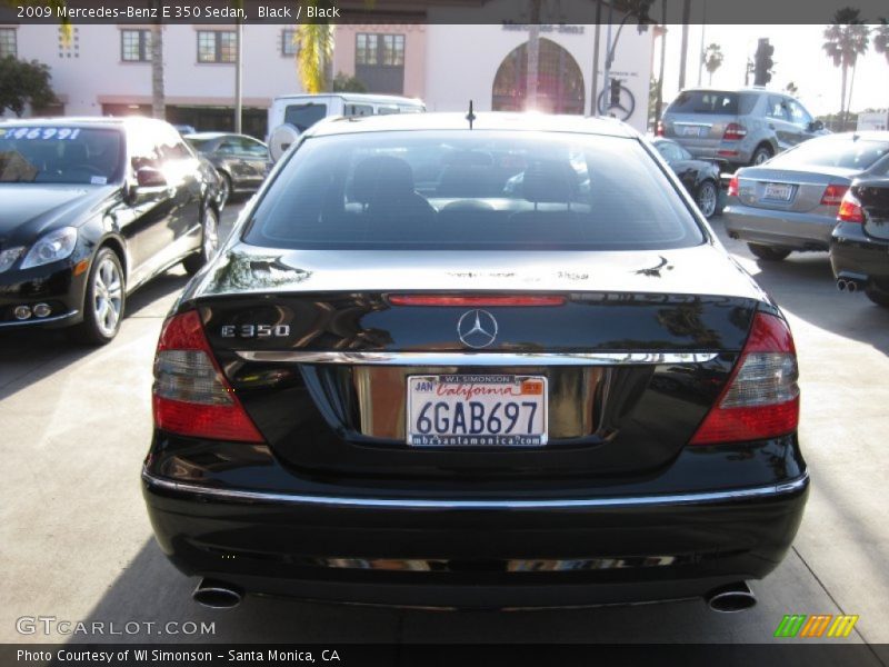 Black / Black 2009 Mercedes-Benz E 350 Sedan