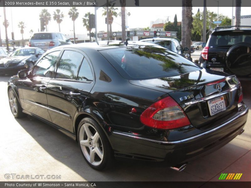 Black / Black 2009 Mercedes-Benz E 350 Sedan