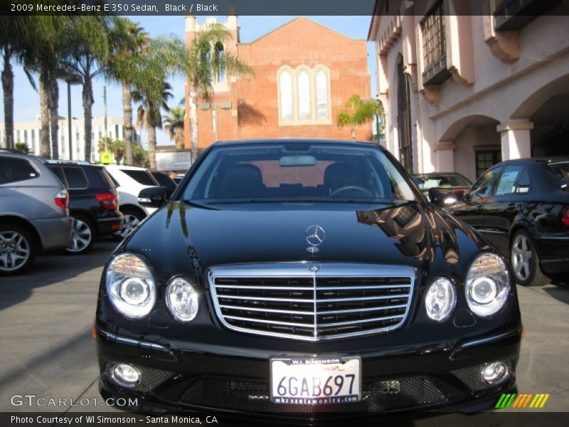 Black / Black 2009 Mercedes-Benz E 350 Sedan